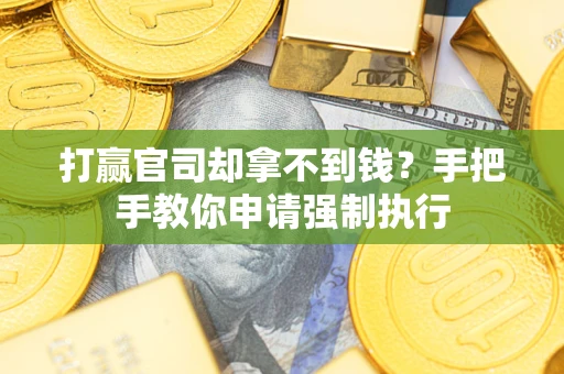 济南打赢官司却拿不到钱？手把手教你申请强制执行