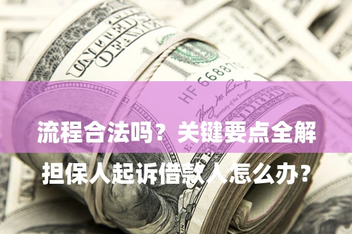 济南

担保人起诉借款人怎么办？流程合法吗？关键要点全解析