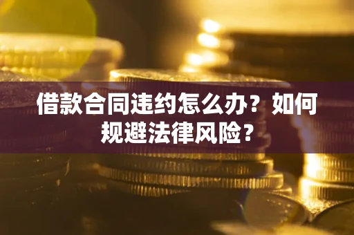 济南借款合同违约怎么办？如何规避法律风险？